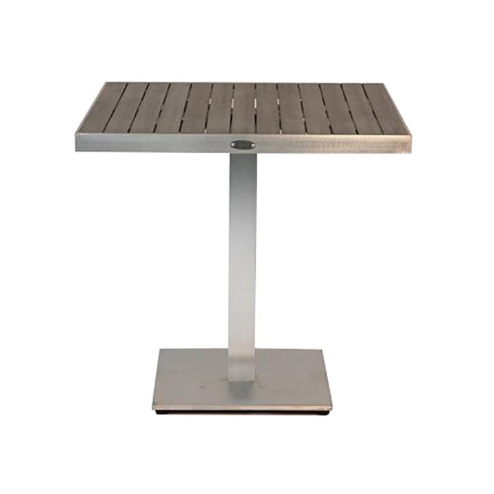 Kannoa Sicilia Square Pedestal Dining Table with Alumawood