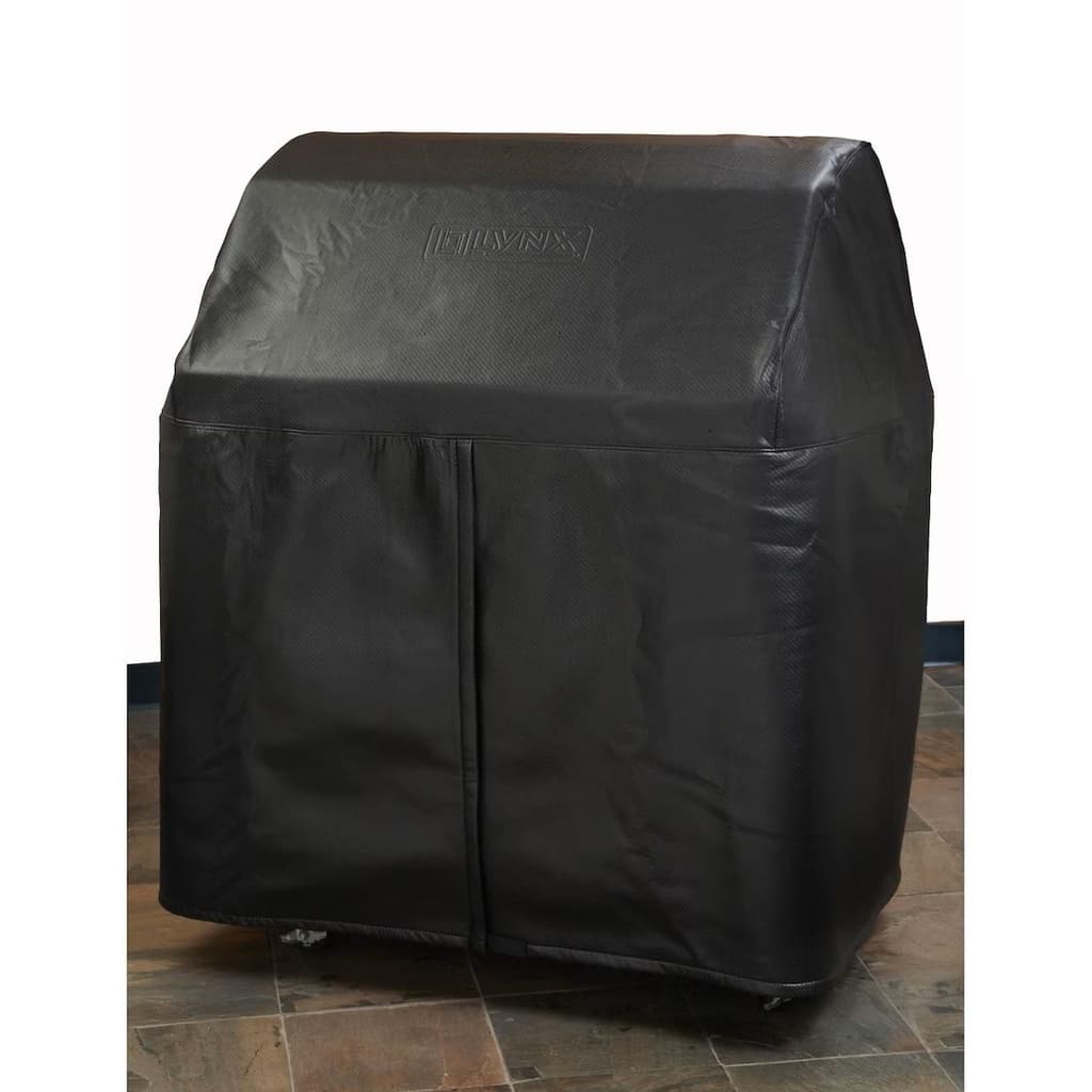 Lynx 42" Carbon Fiber Vinyl Cover (freestanding w/ side burner)
