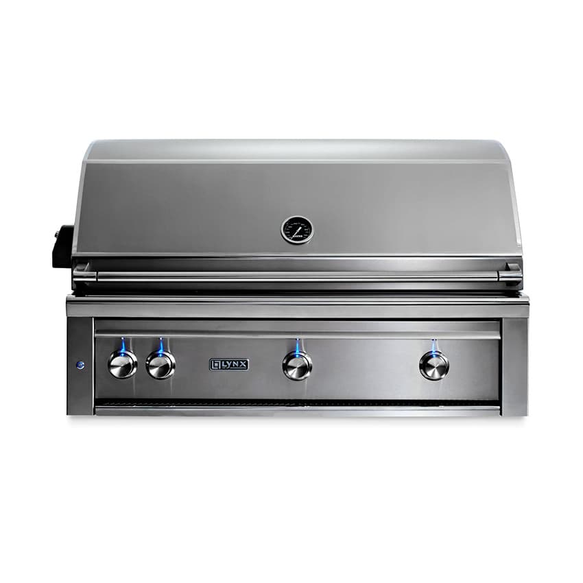 Lynx 42" Professional Grill w/ 1 Trident Infrared Burner, 2 Ceramic Burners & Rotisserie