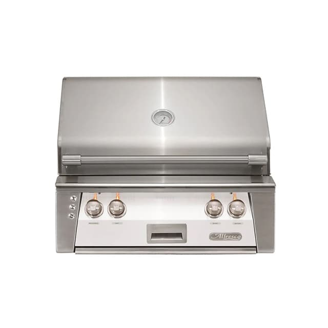 Alfresco 30" Built-In Grill, 2 Burner, Rotis, Sear Zone, LP, Color