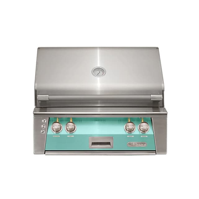 Alfresco 30" Built-In Grill, 2 Burner, Rotis, Sear Zone, NG, Color