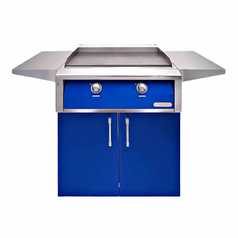 Alfresco 30" Cart Griddle, 2 Zone, Double Doors, LP, Color