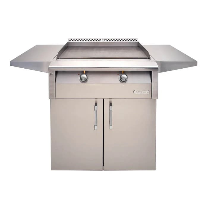 Alfresco 30" Cart Griddle, 2 Zone, Double Doors, NG