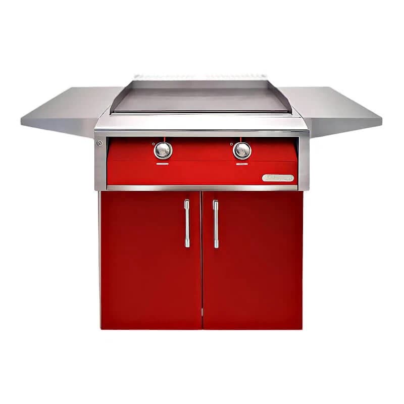 Alfresco 30" Cart Griddle, 2 Zone, Double Doors, NG, Color
