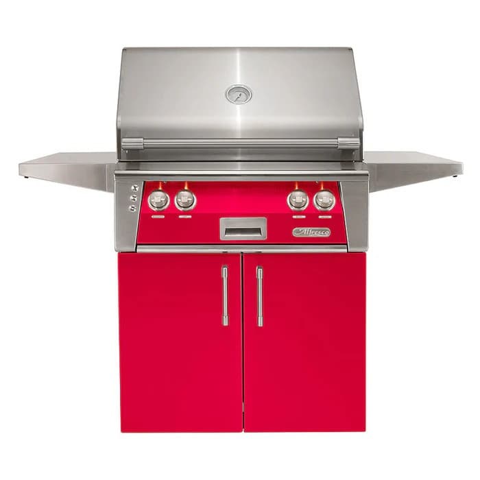 Alfresco 30" Cart Grill, 2 Burner, Rotis, Double Door, LP, Color