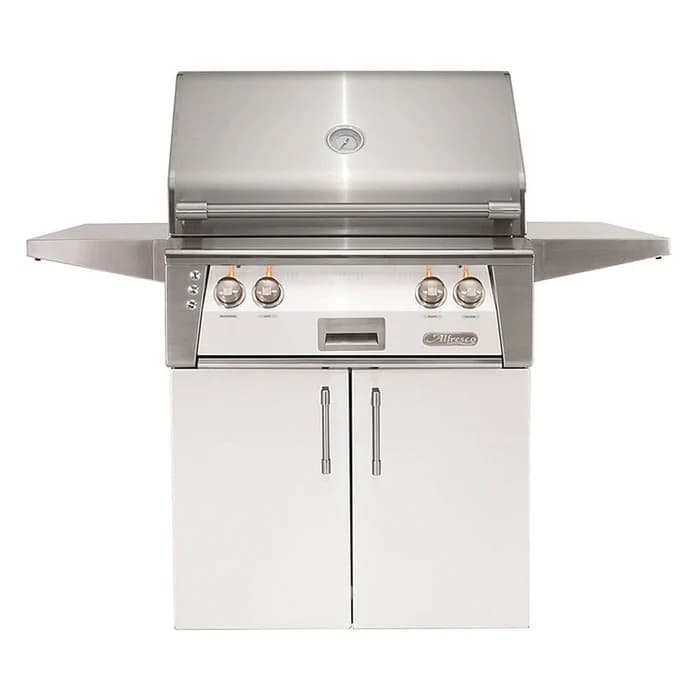 Alfresco 30" Cart Grill, 2 Burner, Rotis, Sear Zone, Double Door, NG, Color