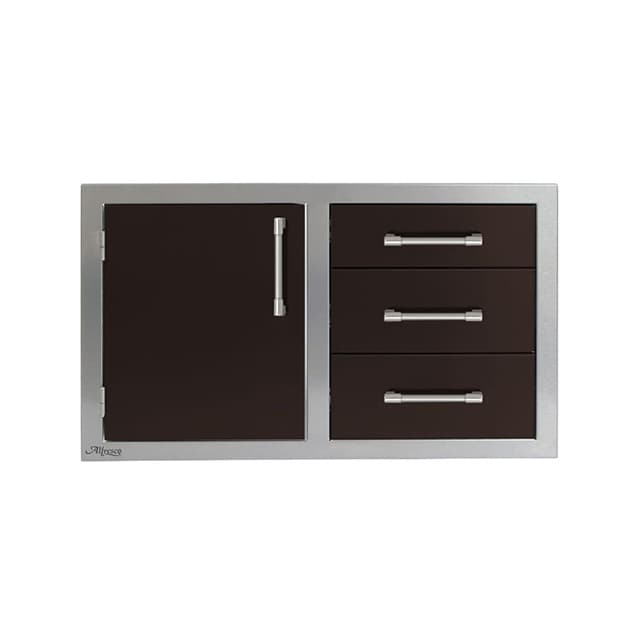 Alfresco 32" Single Door, Triple Drawers, LH, Color
