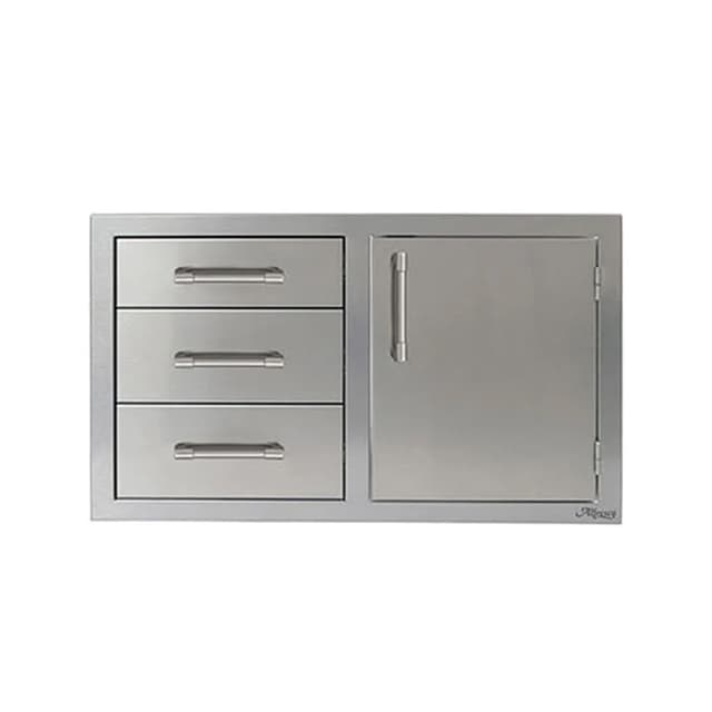 Alfresco 32" Single Door, Triple Drawers, RH