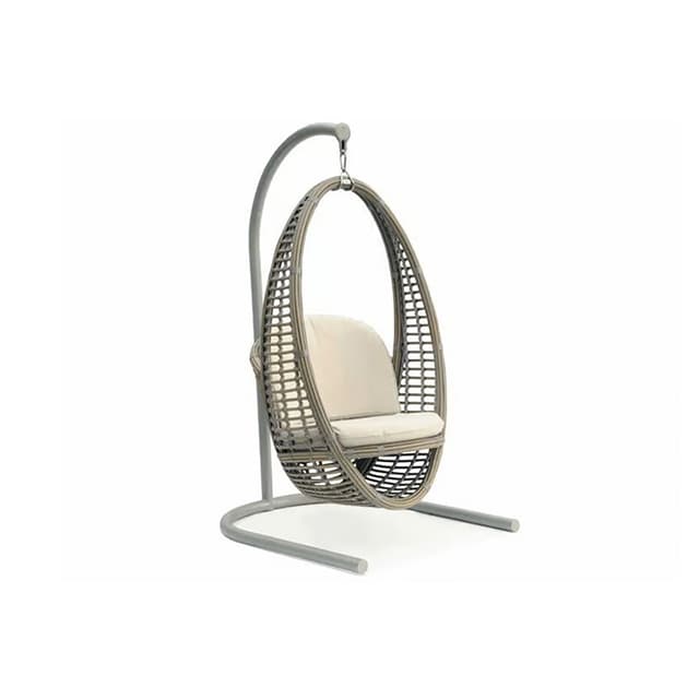 Skyline Design Heri Hanging Chair with Frame and Sunbrella Cushions