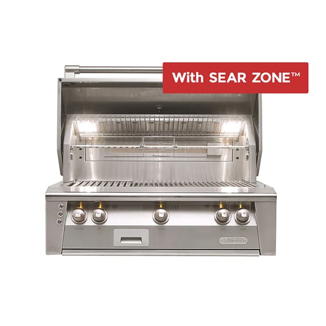 Alfresco 36" Built-In Grill, 3 Burner, Rotis, Sear Zone, LP
