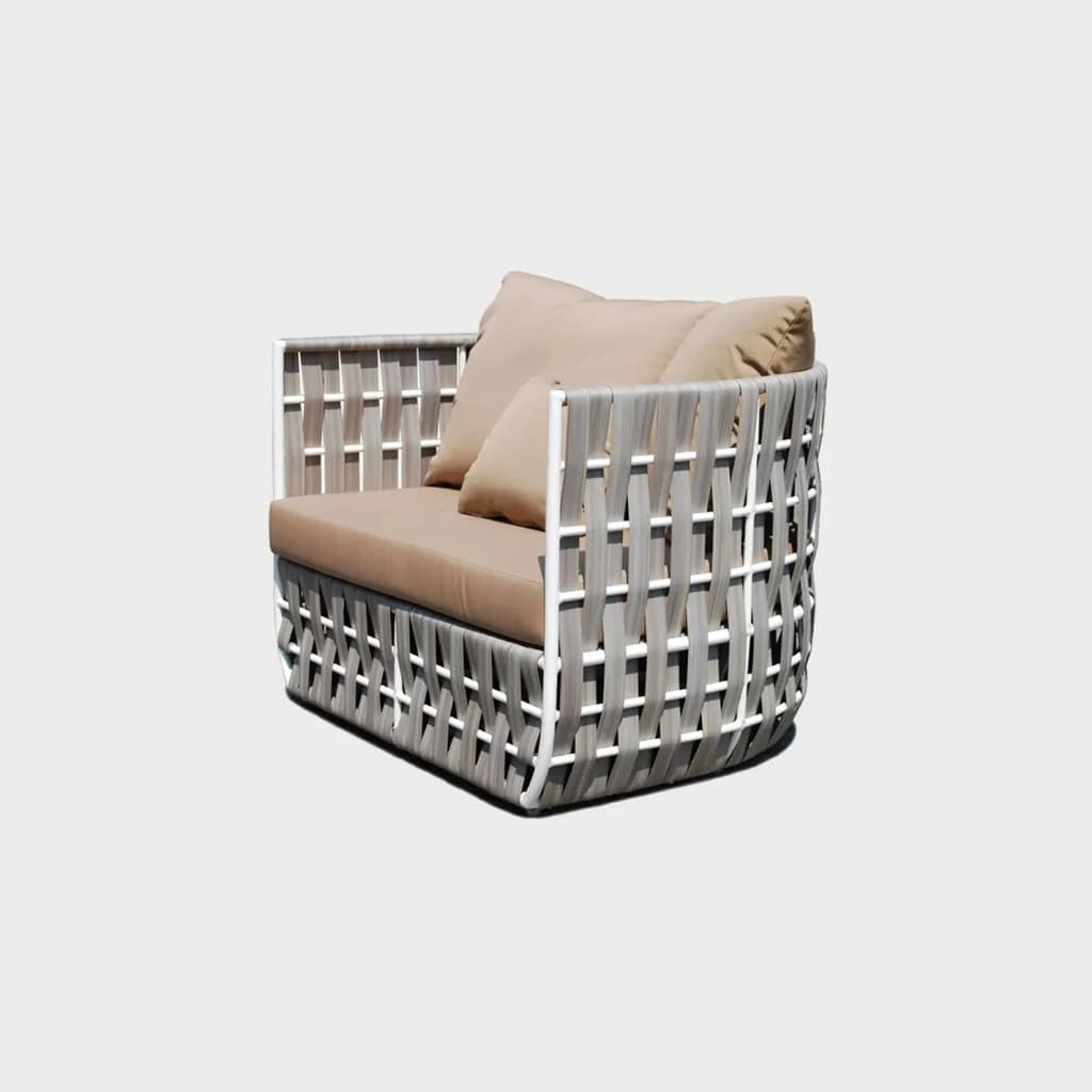 Skyline Design Strips Armchair With Cushion