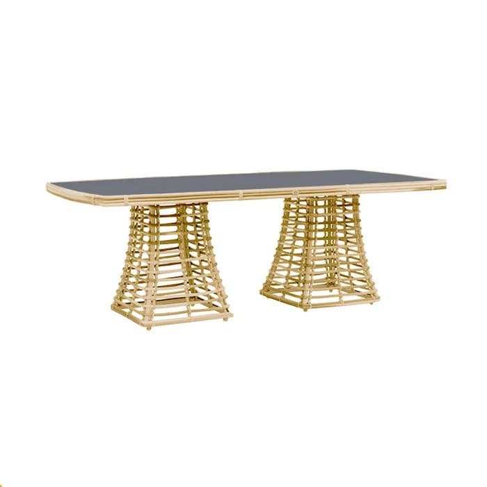 Skyline Design Villa Rectangular Table With Glass