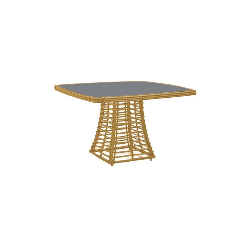 Skyline Design Villa Square Dining Table With Glass