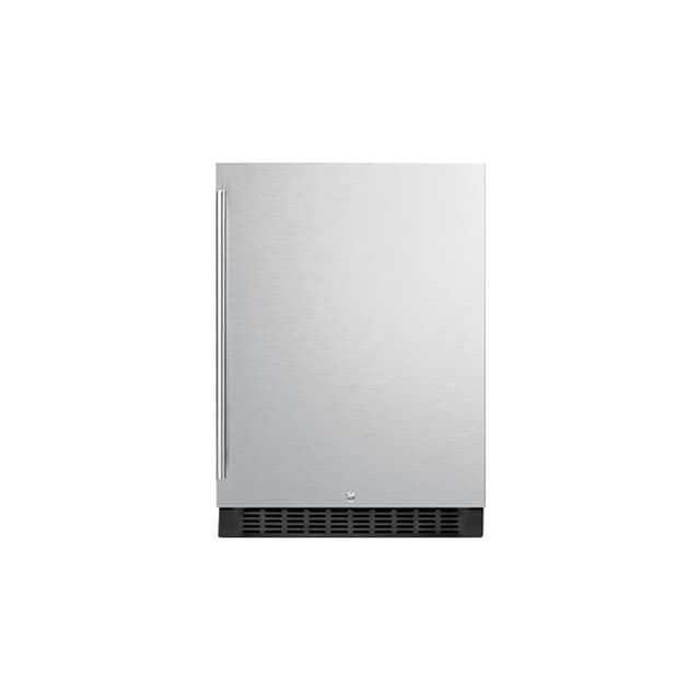 Summit 24" Outdoor All-Refrigerator (Black Cabinet - Vertical Handle)