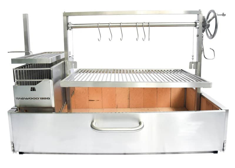 Tagwood - BBQ XL Built-In Santa Maria Argentine Wood Fire & Charcoal Gaucho Grill OPEN FIRE COOKING