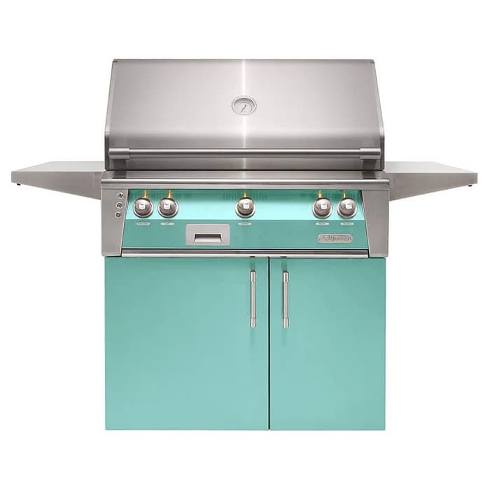 Alfresco 36" Cart Grill, 2 Burner, Rotis, Sear Zone, Double Door, LP, Color