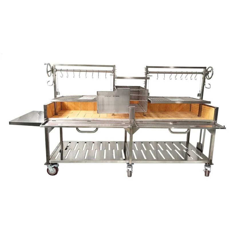 TaTagwood - BBQ Double Argentine Santa Maria Wood Fire & Charcoal Gaucho Grill