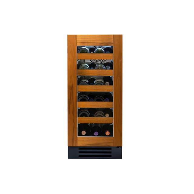 True 15 Inch 23 Bottle Glass Door Outdoor Wine Cabinet - Overlay Ready