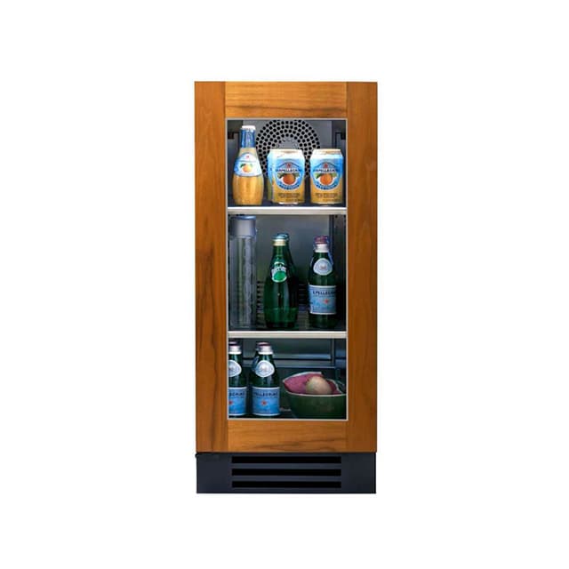 True 15 Inch 3.14 Cu. Ft. Glass Door Outdoor Refrigerator - Overlay Ready