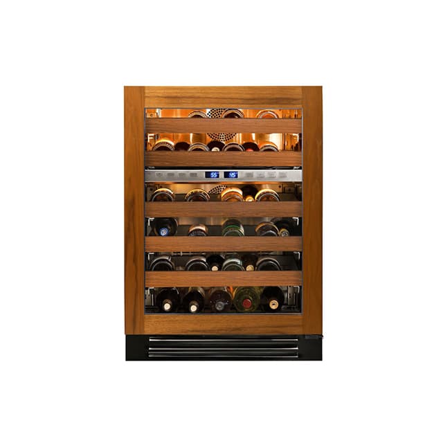 True 24 Inch 45 Bottle Glass Door Outdoor Dual Zone Outdoor Wine Cabinet - Overlay Ready