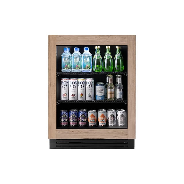 True ADA 24 Inch Glass Door Undercounter Outdoor Refrigerator - Overlay Ready