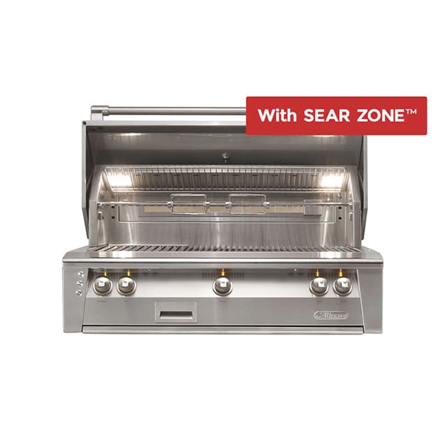 Alfresco 42" Built-In Grill, 3 Burner, Rotis, Sear Zone, LP