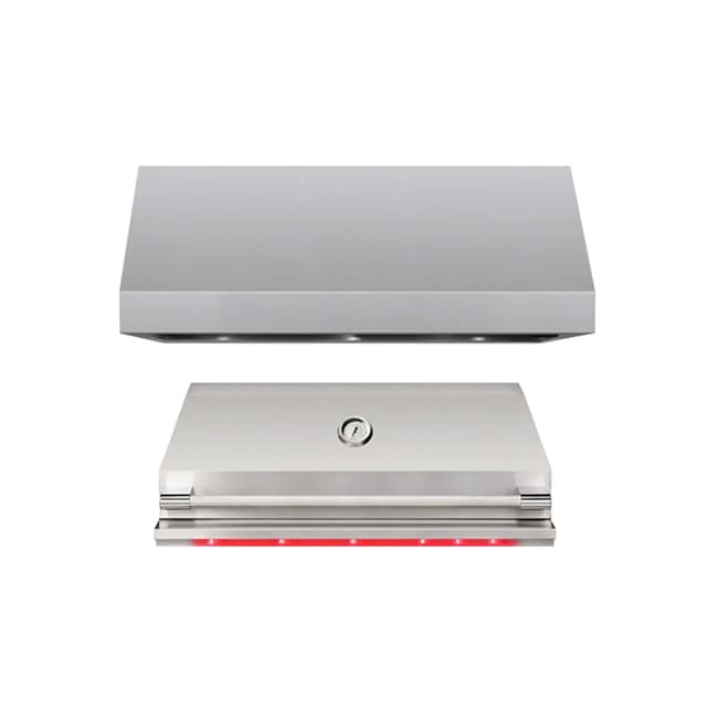 TrueFlame 36" Outdoor Rated Vent Hood with 1,000 CFM Motor and Mounting Bracket