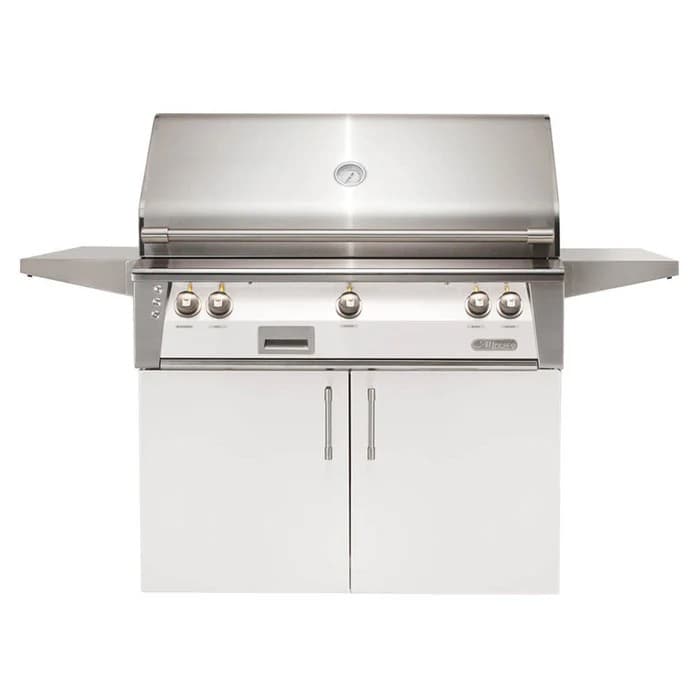 Alfresco 42" Cart Grill, 2 Burner, Rotis, Double Door, LP, Color
