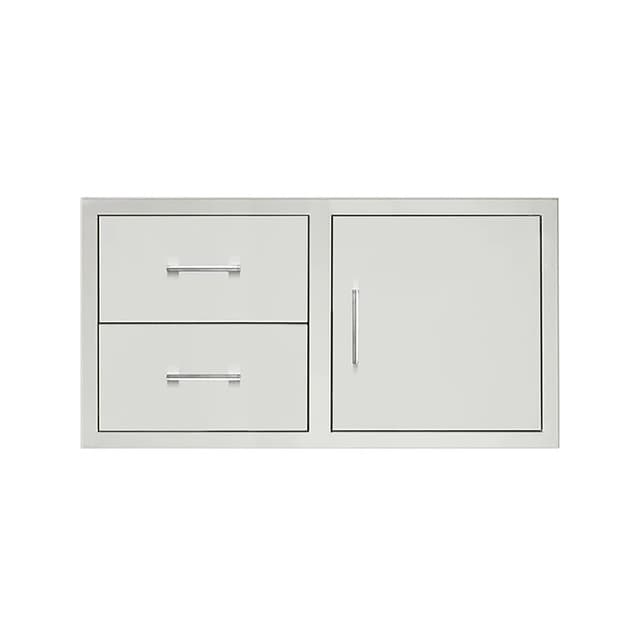 TrueFlame 42" 2-Drawer and Access Door Combo with Hidden Hinge