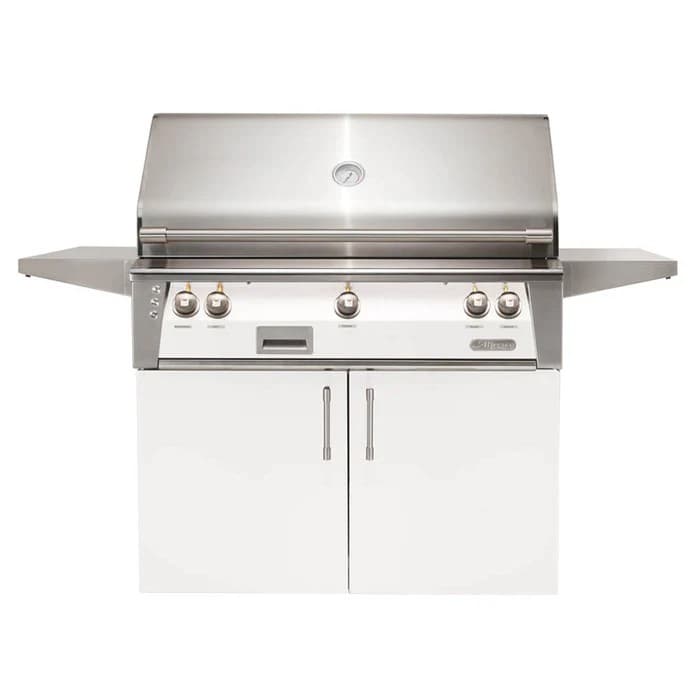 Alfresco 42" Cart Grill, 2 Burner, Rotis, Double Door, Sear Zone, LP, Color