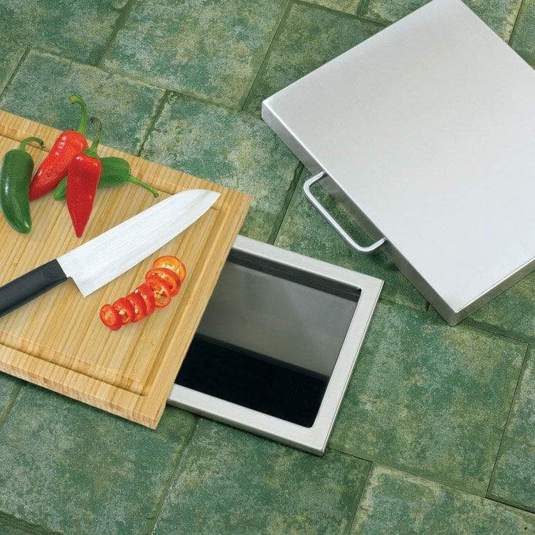 Twin Eagles Trash Chute, Bamboo Cutting Board