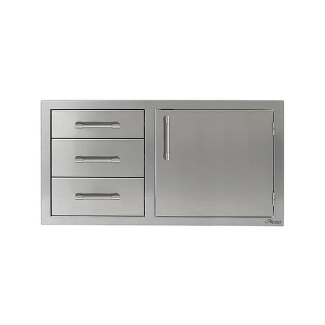 Alfresco 42" Single Door, Triple Drawers, RH