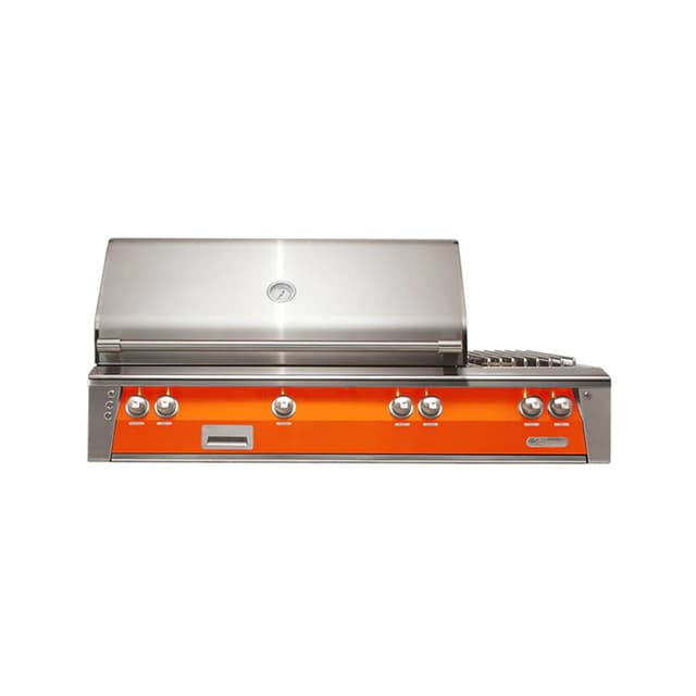 Alfresco 56" Built-In Grill, 3 Burner, Side Burner, Rotis, LP, Color