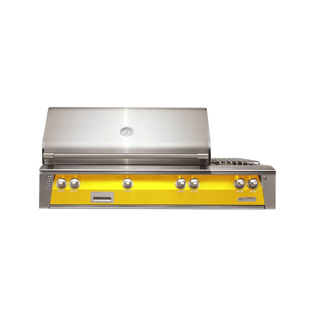 Alfresco 56" Built-In Grill, 3 Burner, Side Burner, Rotis, NG, Color