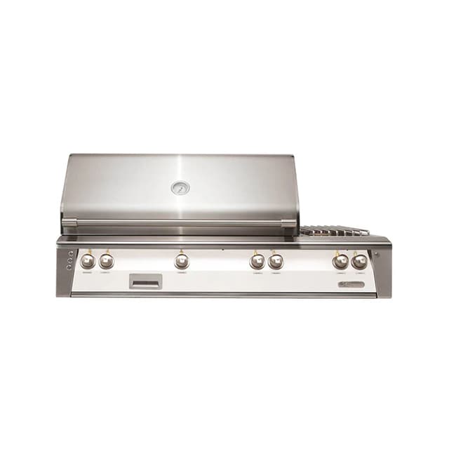 Alfresco 56" Built-In Grill, 3 Burner, Side Burner, Rotis, Sear Zone, LP, Color