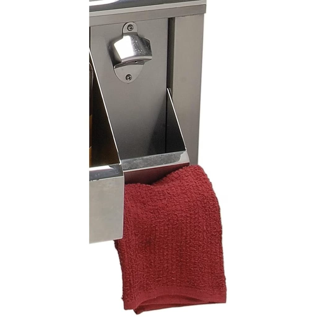 Alfresco Bottle Opener, Cap Catcher & Towel Rack