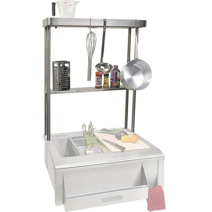 Alfresco High Shelf W/ Pot Rack & Light