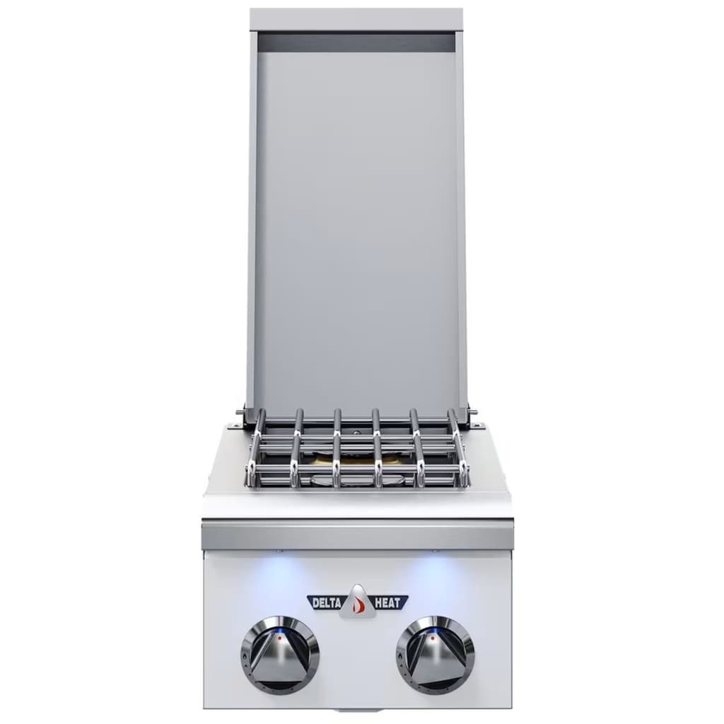 Delta Heat 12" Double Side Burner, White Control Panel