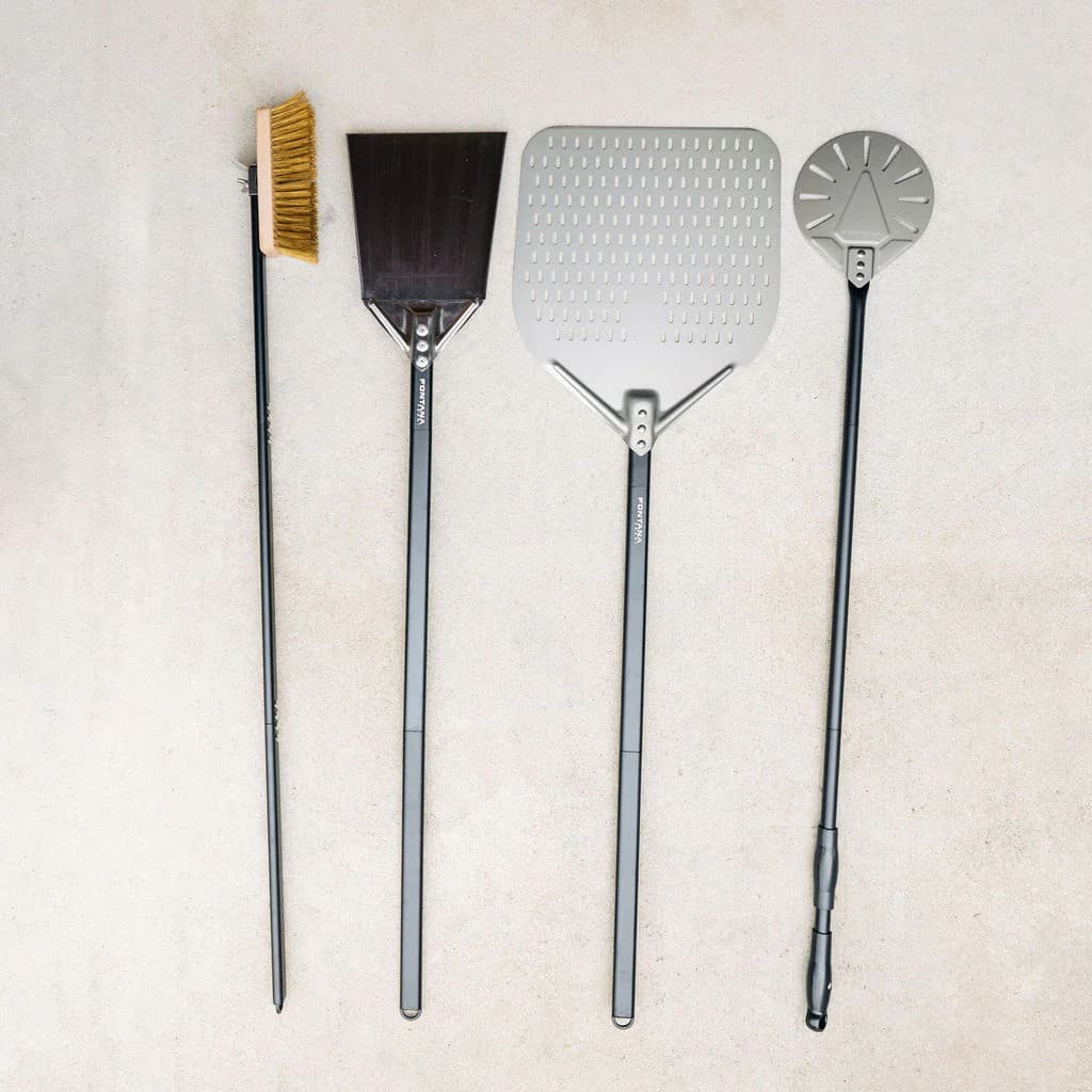 Fontana Forni 4 Piece Adjustable Length Pizza Making Tool Kit