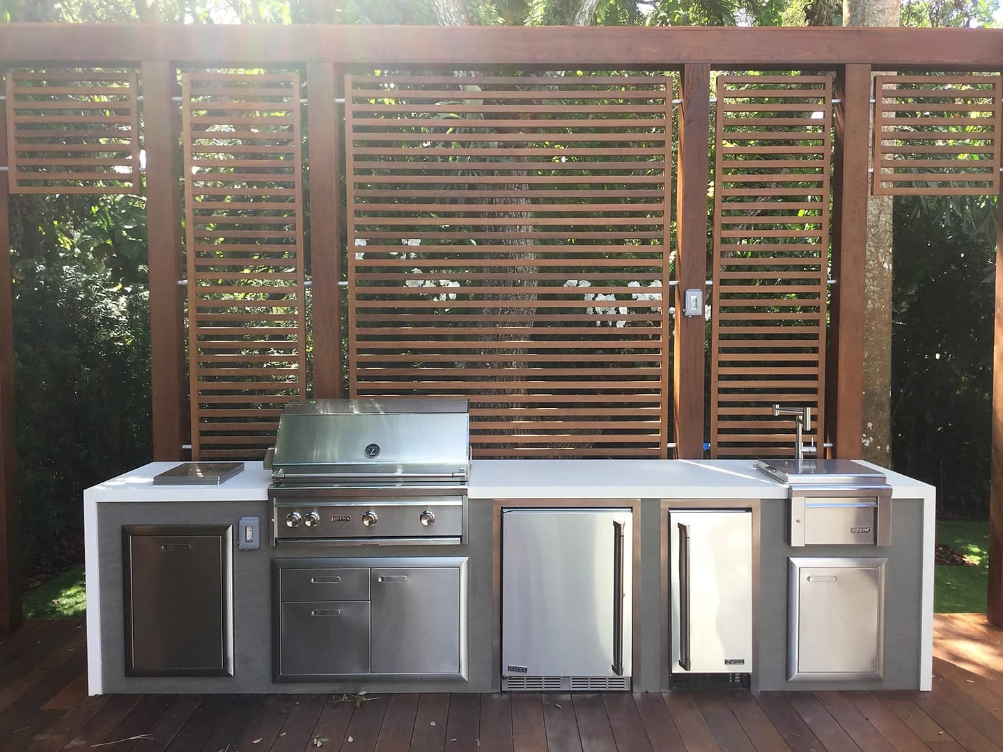 Built-in grills, vented