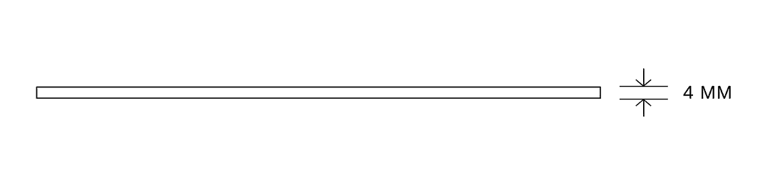 Dekton Slim profile diagram